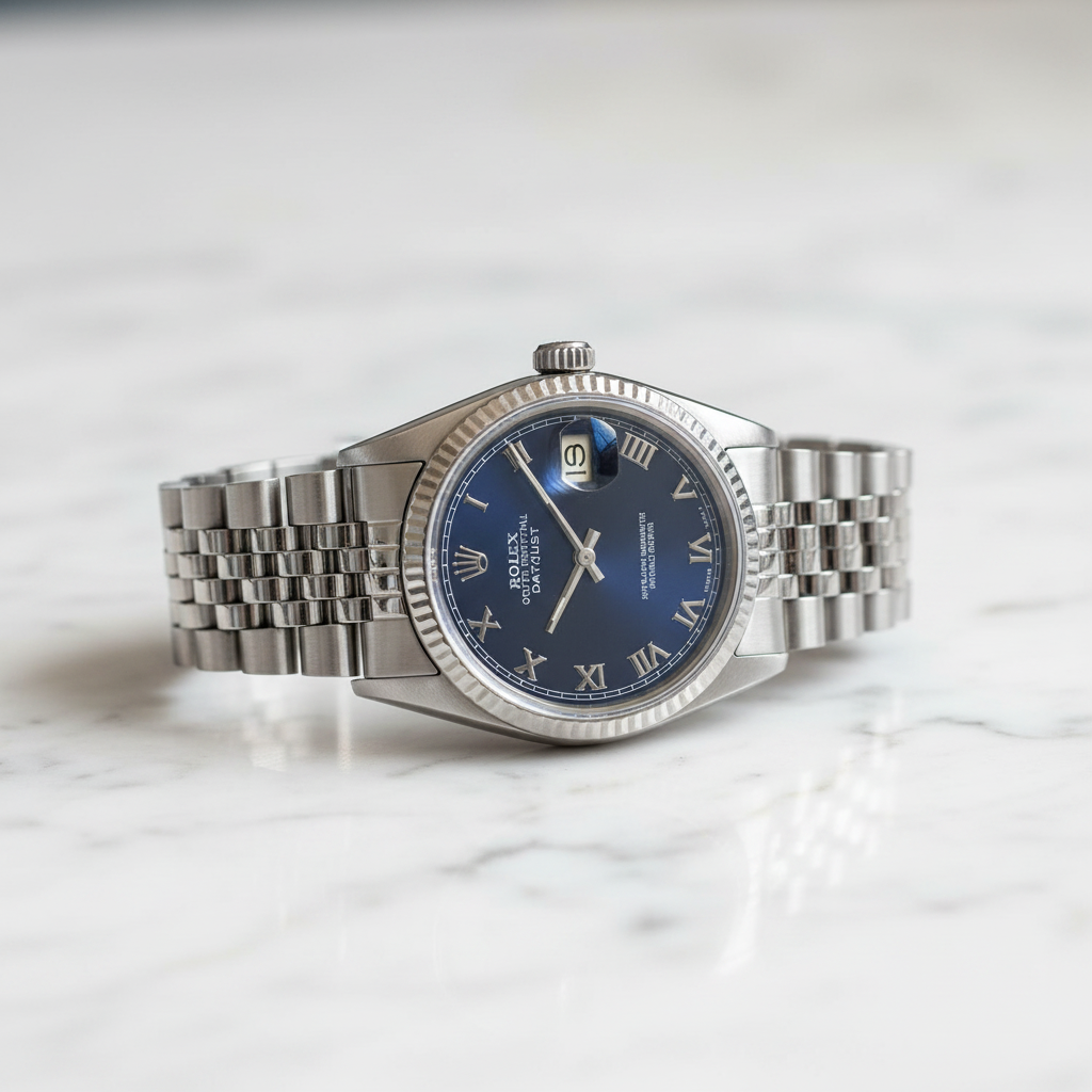 Rolex Datejust on marble